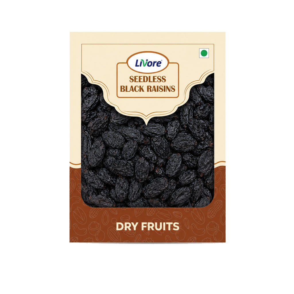 Premium Glazed Seedless Black Raisins