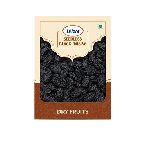 Premium Glazed Seedless Black Raisins